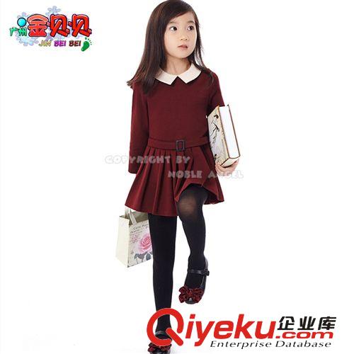 裙裝 品牌童裝 女童裙子2014秋季新款韓版 品牌 秋裝純棉連衣裙