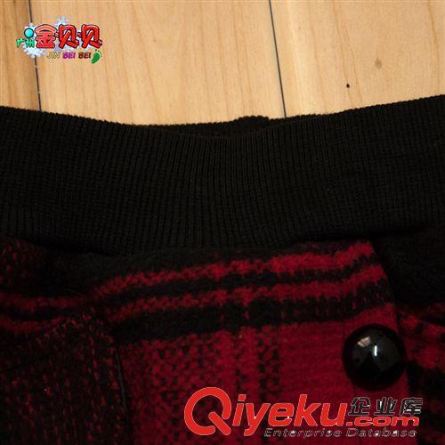 褲裝 外貿韓版童裝 2014新款女童格子紐扣裙褲打底褲假兩件套 品質童裝原始圖片3