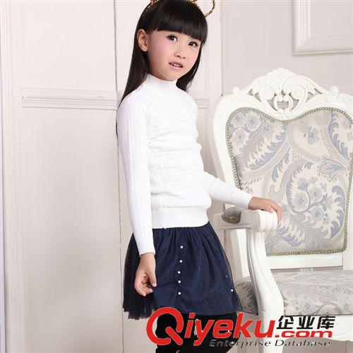 【新品】童毛衣 2014新款韓版童裝女童毛衣針織衫純棉打底韓版女童毛衣秋季童裝原始圖片2