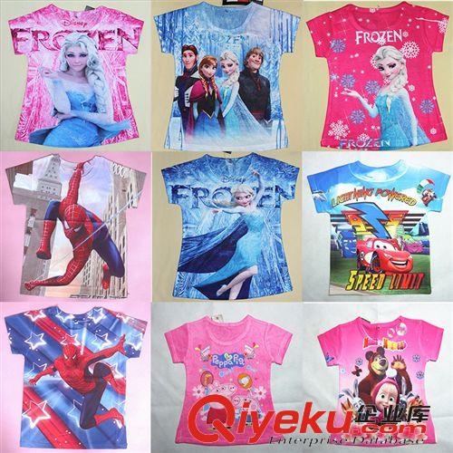 【清倉款】 2014夏季外貿新款冰雪奇緣童裝清倉歐美精品卡通童裙假牛仔裙批發