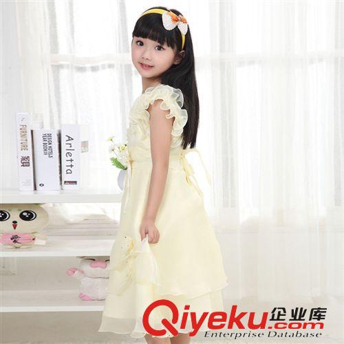 【2014夏款新品童裙】 2014新款夏季韓版童裝批發女童連衣裙 女童婚紗公主裙 廠家直銷原始圖片2