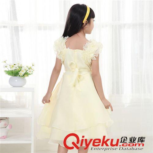 【2014夏款新品童裙】 2014新款夏季韓版童裝批發女童連衣裙 女童婚紗公主裙 廠家直銷原始圖片3