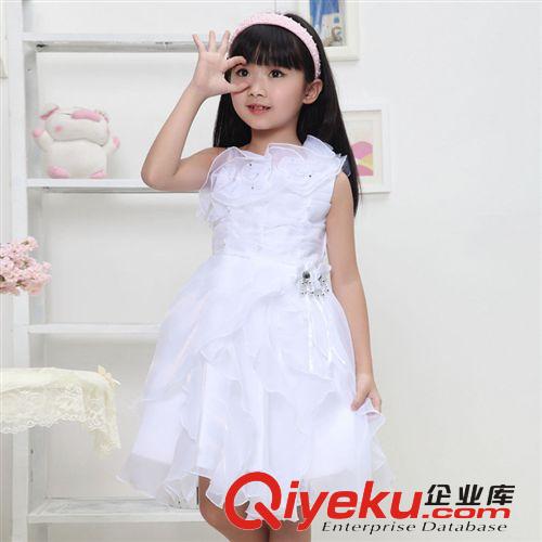 【2014夏款新品童裙】 2014夏季新款韓版童裝婚紗公主裙女童白色兒童連衣裙廠家tj批發原始圖片2