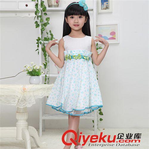 【2014夏款新品童裙】 2014夏季新品韓版童裝圓點時尚女童公主裙婚紗裙精品連衣裙批發