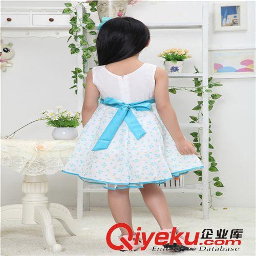 【2014夏款新品童裙】 2014夏季新品韓版童裝圓點時尚女童公主裙婚紗裙精品連衣裙批發