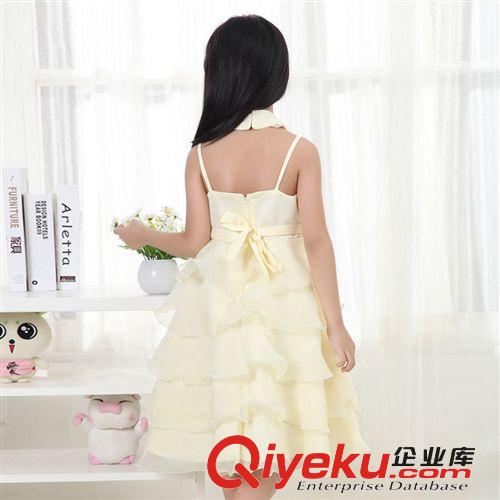 【2014夏款新品童裙】 2014夏季新款韓版童裝 女童婚紗裙公主裙雪紡白色兒童連衣裙批發原始圖片3
