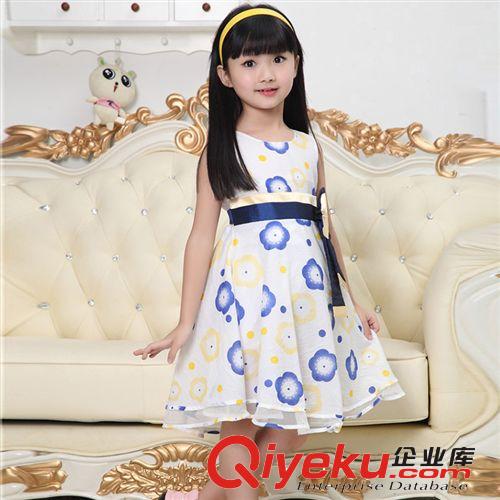 【2014夏款新品童裙】 2014夏季新品韓版童裝花朵時尚女童公主裙婚紗裙 2-7歲連衣裙批發