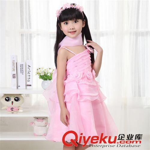 【2014夏款新品童裙】 夏季新款韓版童裝批發(fā) 女童吊帶婚紗公主裙歐根紗裙子連衣裙特價(jià)原始圖片2