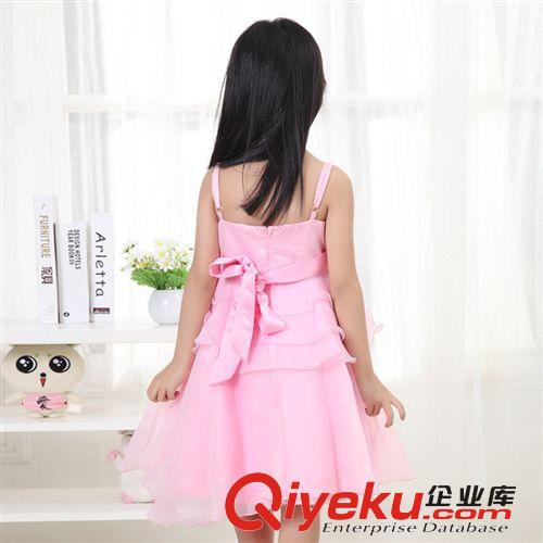 【2014夏款新品童裙】 夏季新款韓版童裝批發(fā) 女童吊帶婚紗公主裙歐根紗裙子連衣裙特價(jià)原始圖片3