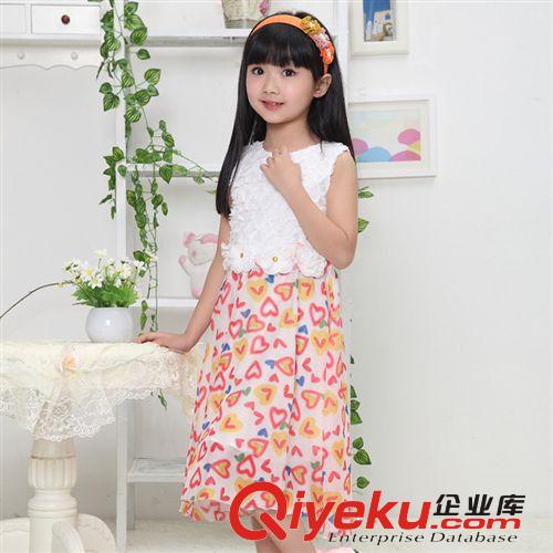 【2014夏款新品童裙】 2014廠家直營夏季新款韓版童裝精品環保時尚精品女童公主裙批發