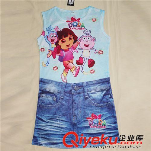 【夏款外貿童裙】 2014夏季新款外貿童裝裙子歐美品牌童裙冰雪奇緣童裝清倉童裙批發