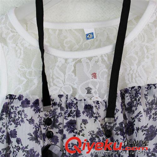 【夏款外貿童裙】 歐美新款童裙品牌童裝女時尚蕾絲印花女童連衣裙公主裙批發配掛飾