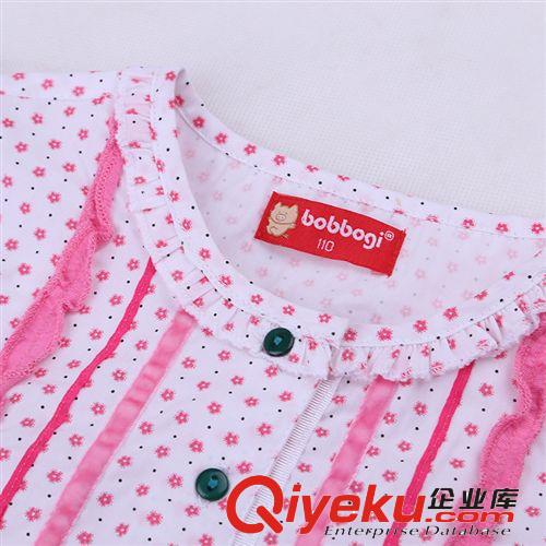 tj清倉 波波豬混批外貿(mào)原單 女童襯衫純棉梭織花點(diǎn)印花女童長袖套頭衫原始圖片3