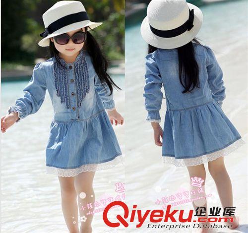 童裙 2014夏季新款冰雪奇緣禮服連衣裙 歐美外貿童裝一件代發