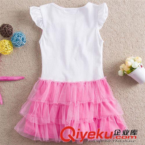 童裙 2014夏季新款 peppa pig佩佩豬女童連衣裙 網紗裙 外貿童裝批發原始圖片2