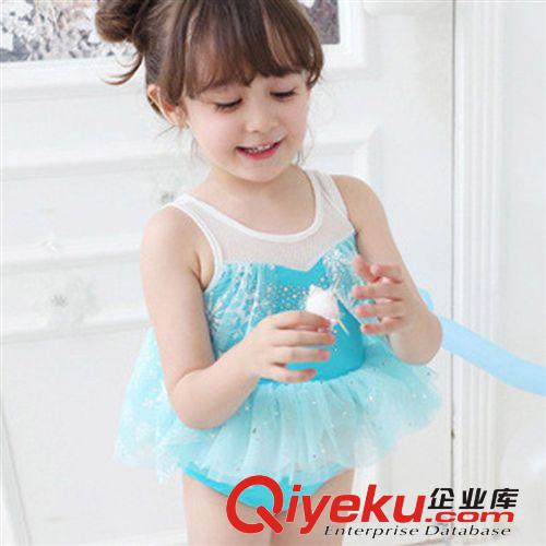 童套裝 童裝 diseny系列frozen 女童套裝泳裝 泳衣+帽  外貿批發原始圖片2