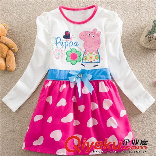 Peppa Pig佩佩豬系列 2014夏季新款 peppa pig佩佩豬女童連衣裙 網紗裙 外貿童裝批發