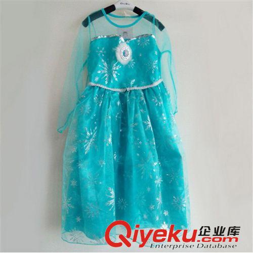 冰雪奇緣系列 2014新款童裙 冰雪奇緣連衣裙  ELSA ANNA公主禮服 外貿 爆款原始圖片3