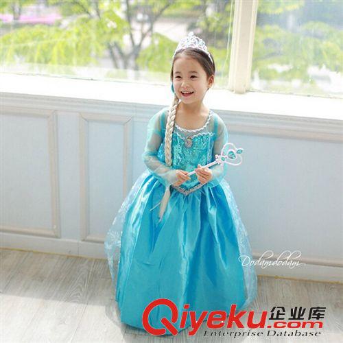 冰雪奇緣系列 2014新款童裙 冰雪奇緣連衣裙  ELSA ANNA公主禮服 外貿 爆款
