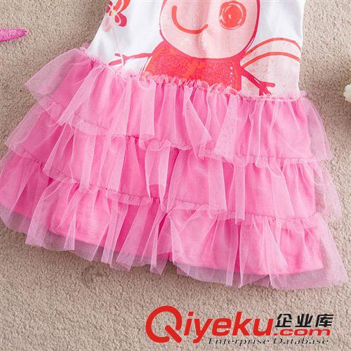 Ebay、速賣通等外貿爆款 2014夏季新款 peppa pig佩佩豬女童連衣裙 網紗裙 外貿童裝批發原始圖片3