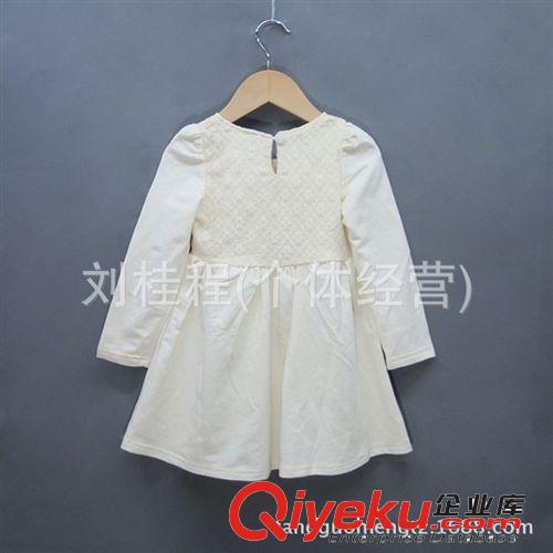 【秋冬·新品】自制の連衣裙 2014秋款童裝 韓版女童長袖連衣裙 gd純棉蕾絲公主裙原始圖片3