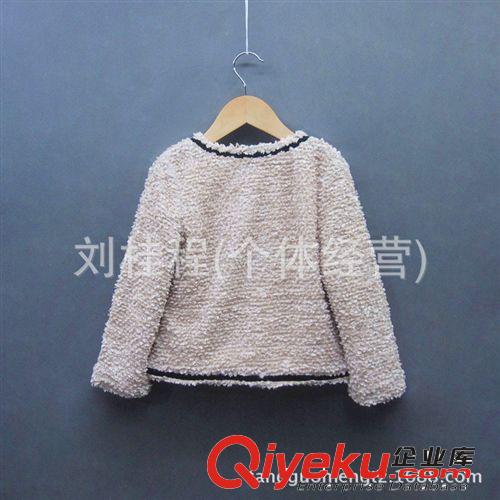 【秋冬·新品】童の外套 2014秋冬新款韓版中大女童兒童不倒絨加厚加絨童外套 開衫短款原始圖片3