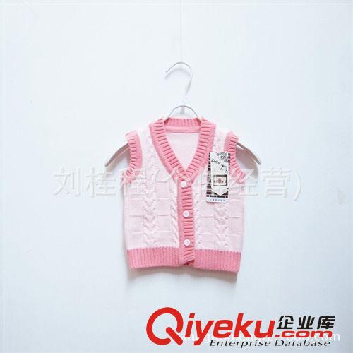 【秋冬·新品】小童の毛衣 8260#中小童寶寶嬰兒裝 春秋款開衫無袖背心馬甲純棉毛衣 麻花原始圖片3