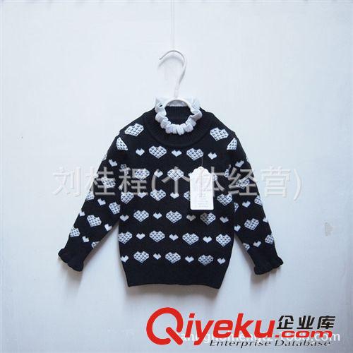 【秋冬·新品】小童の毛衣 3827#韓版中小女童打底純棉毛衣 冬款加厚兩層面料 包裝不起球原始圖片3
