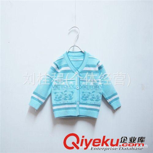 【秋冬·新品】小童の毛衣 8136#中小童寶寶嬰兒裝 薄款春秋童裝開衫純棉毛衣 熊貓圖案原始圖片2