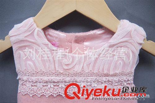 ☆產(chǎn)品類別區(qū) 廣東品牌童裝 2014韓版冬款女童背心裙 公主款加絨毛呢童裙原始圖片2