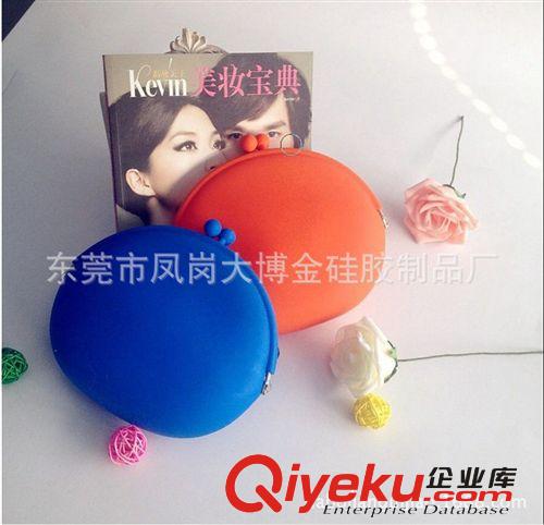超大圓形硅膠零錢包多功能大容量硅膠背帶斜挎包手機包女包批發原始圖片3