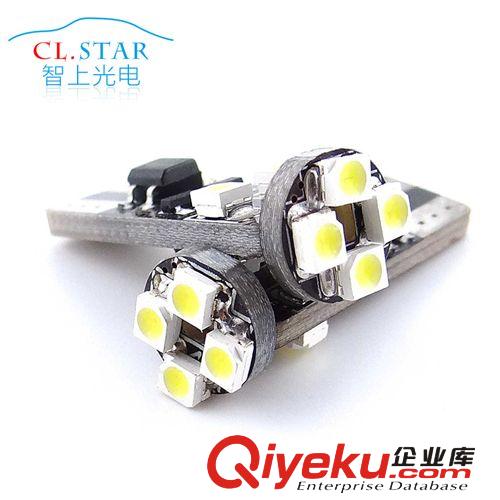 LED汽車(chē)燈T10示寬燈、T10-8SMD-3528無(wú)極解碼防警報(bào)示寬燈小燈