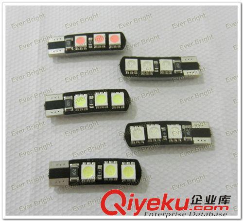 汽車T10-5050-4SMD+3W解碼燈  閱讀燈  車頂燈  示寬燈 LED指示燈