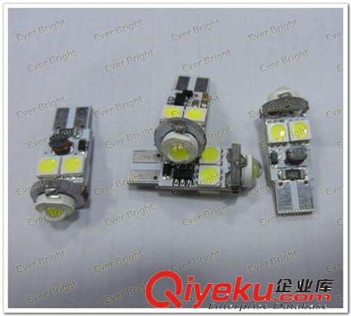 汽車T10-5050-4SMD+3W解碼燈  閱讀燈  車頂燈  示寬燈 LED指示燈