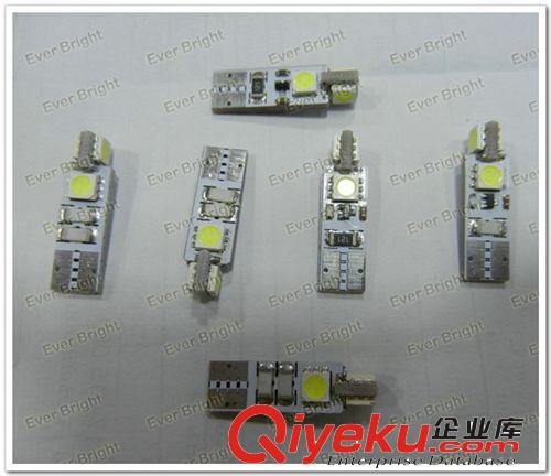 汽車T10-5050-4SMD+3W解碼燈  閱讀燈  車頂燈  示寬燈 LED指示燈