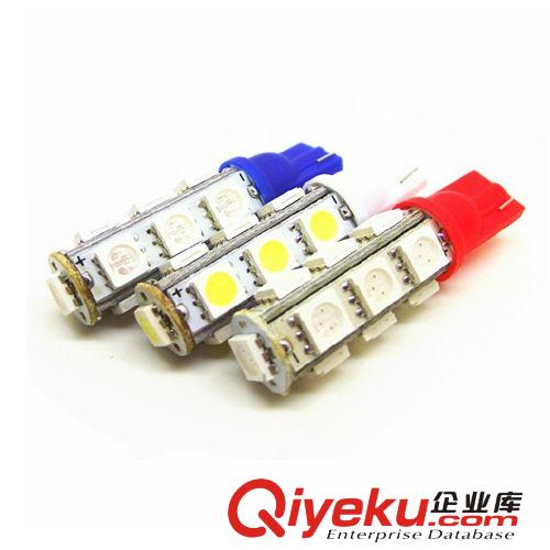 汽車(chē)LED燈 T10 5050高亮13燈SMD頭LED示寬燈 閱讀燈儀表示寬燈