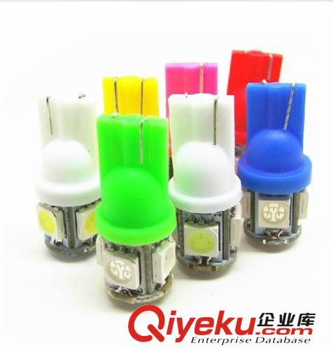 汽車車燈T10 5SMD 5頭 汽車led 儀表燈 閱讀燈 牌照燈 W5W示寬燈