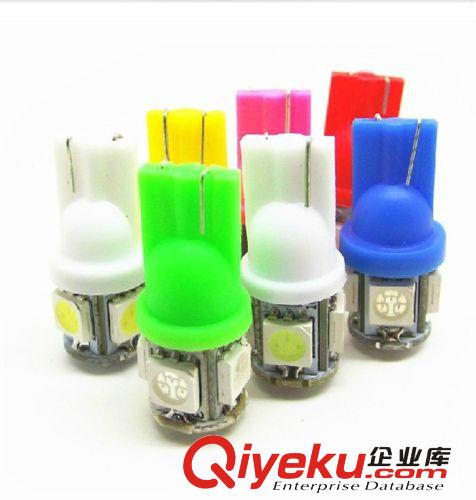 汽車車燈T10 5SMD 5頭 汽車led 儀表燈 閱讀燈 牌照燈 W5W示寬燈原始圖片3