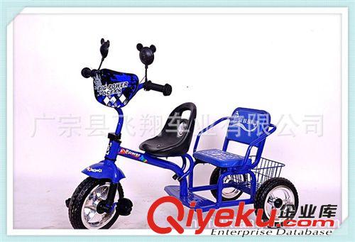 廠家直銷 兒童腳踏車 雙人騎三輪車加大靠背 兒童三輪車 童車直銷原始圖片3
