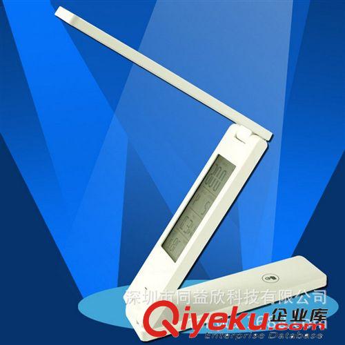 經典歐式gd折疊充電學習床頭燈護眼LED臺燈臥室觸摸萬年歷臺燈原始圖片3