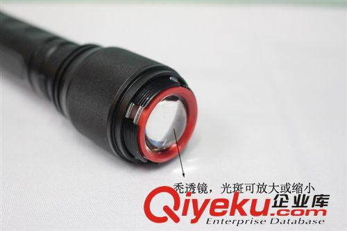 8058美國CREELED鋁合金防水防狼強光遠射充電大攻率手電筒原始圖片3