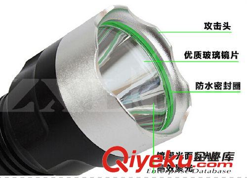 2013新款廠家直銷：強(qiáng)光手電筒 LED手電筒 鋁合金手電筒 手電筒