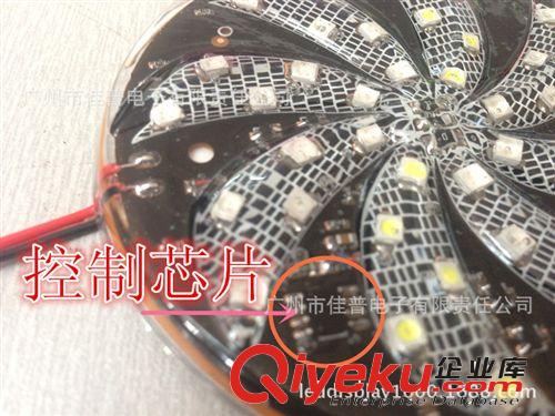 汽車摩托車專業(yè)裝飾風葉燈 七彩LED風火輪原始圖片3