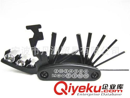 自行車組車工具 內(nèi)六角扳手 多功能折疊工具 15合1 現(xiàn)貨供應(yīng)