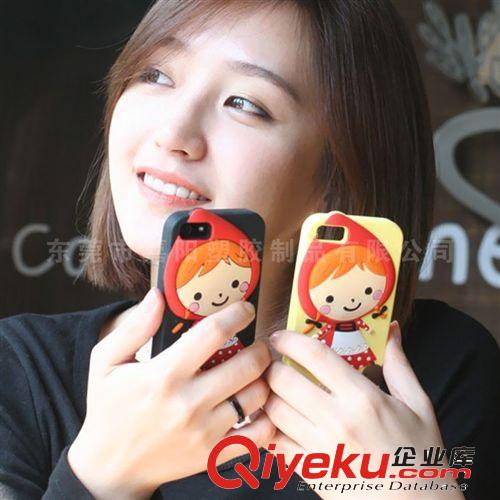 廠家供應(yīng)iphone5紅帽女孩手機殼 超萌iphone5紅帽女孩手機殼