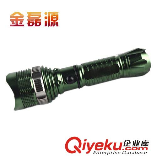進(jìn)口CREE Q5燈泡 側(cè)面調(diào)焦手電 可變光強(qiáng)光手電騎行配件115克
