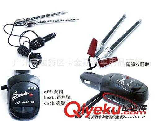 七彩閃動LED音樂燈 車內氛圍燈 聲控燈車內裝飾燈 對裝 SW-3046