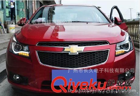 時宇 雪弗蘭科魯茲LED高亮大燈總成 汽車透鏡前照燈改裝