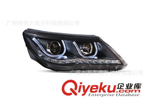 供應上海大眾途觀LED汽車大燈總成 途觀雙疝氣透鏡大燈總成改裝