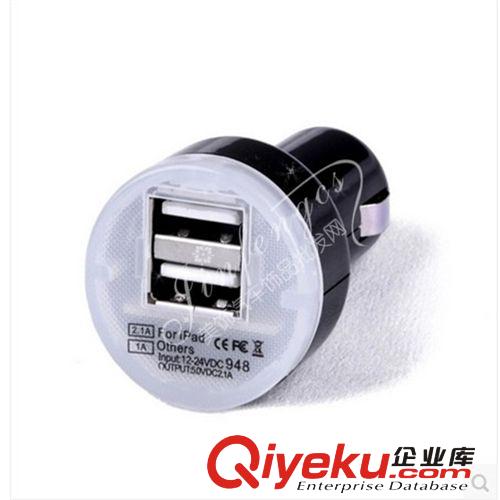 批發雙usb點煙器充電器頭車載充電器車充頭USB接口子彈頭迷你車充原始圖片3